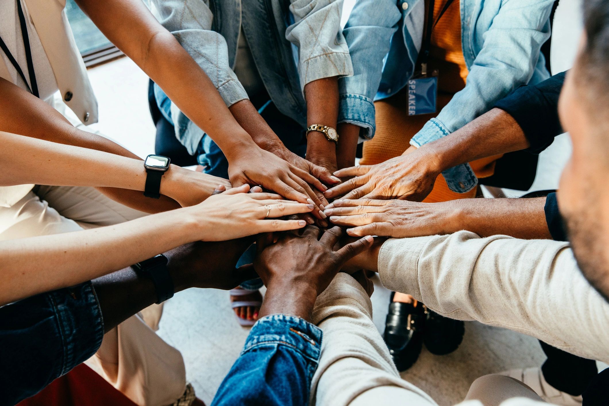 Community members gathering at a local event